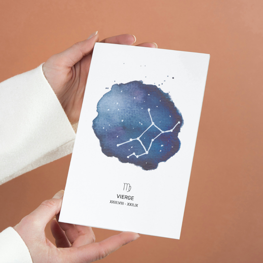 Affiche signe astrologique - Vierge