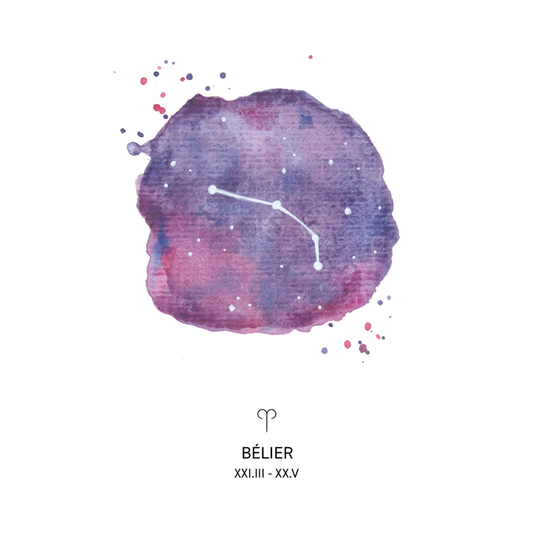 Affiche signe astrologique - BÉLIER