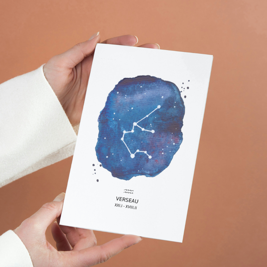 Affiche signe astrologique - VERSEAU