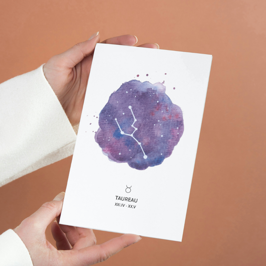 Affiche signe astrologique - TAUREAU