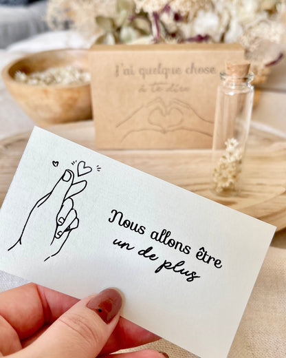 Fiole Messagère – Annonce & Message Personnalisé