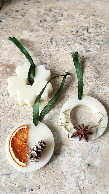 Suspension parfumée flocon - senteur sapin