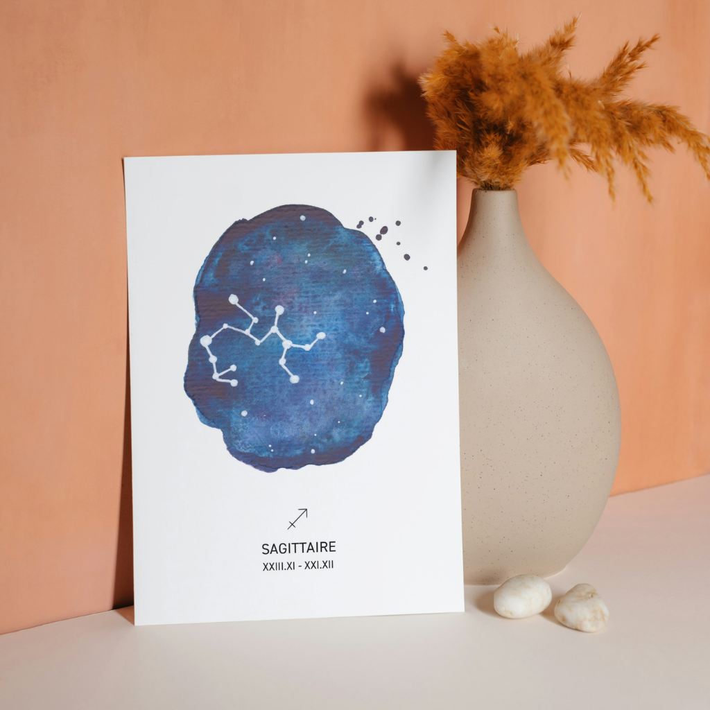 Affiche signe astrologique - SAGITTAIRE