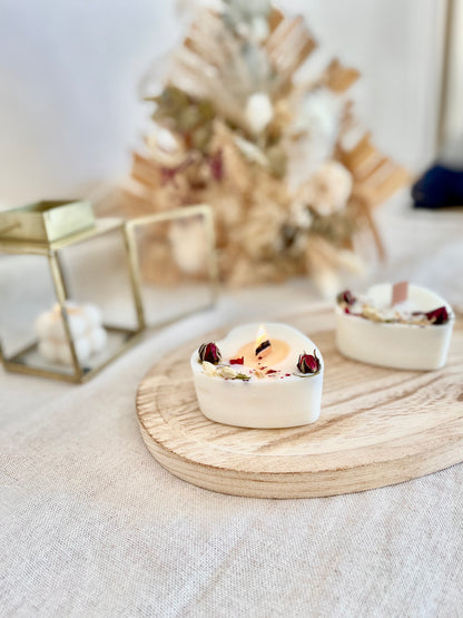 Bougie Cœur - senteur Doux rêves