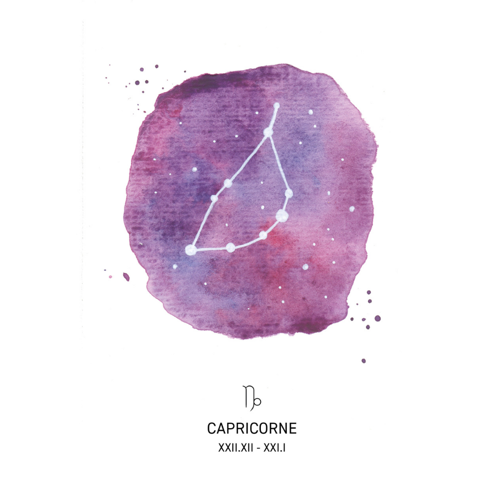 Affiche signe astrologique - CAPRICORNE