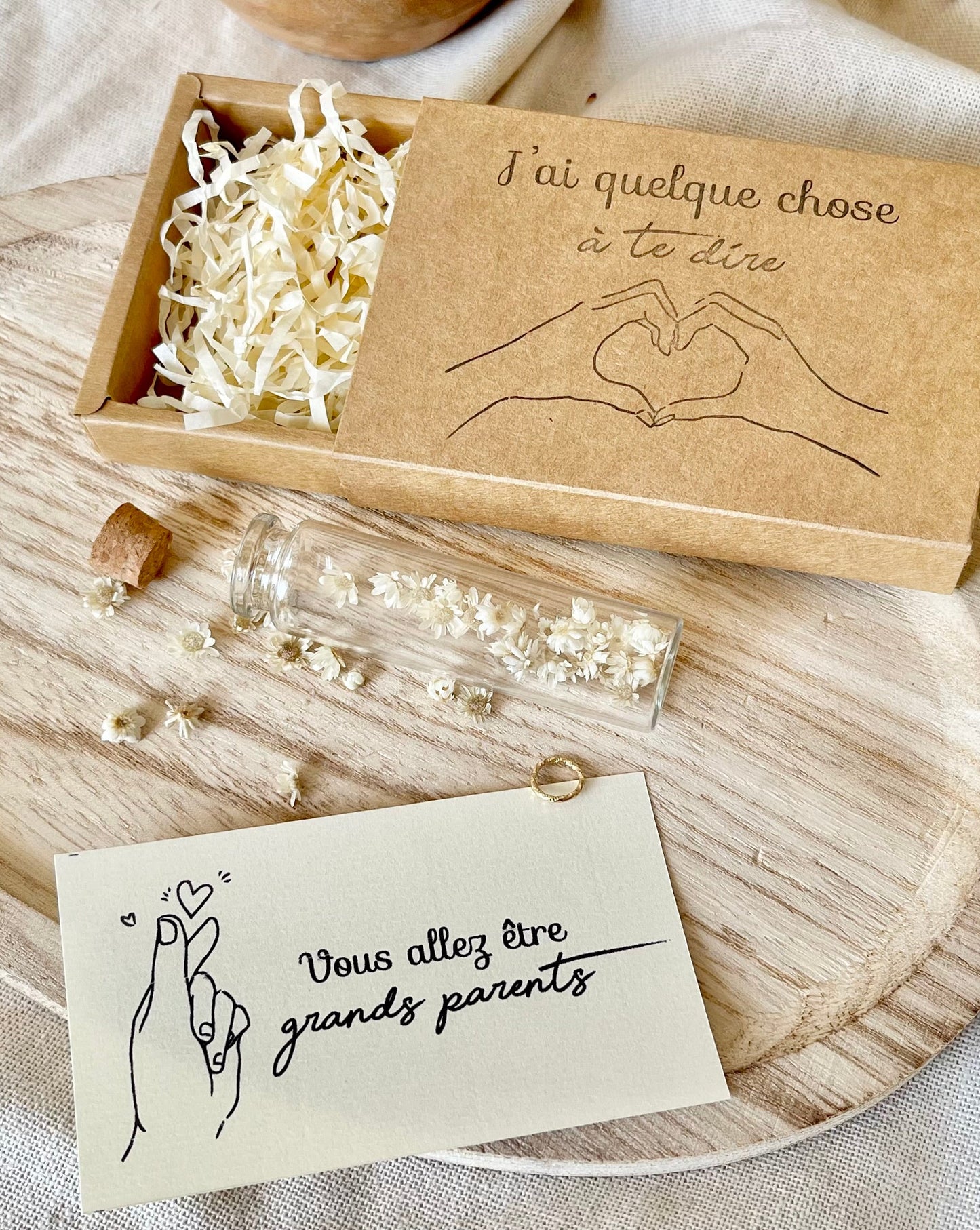 Fiole Messagère – Annonce & Message Personnalisé