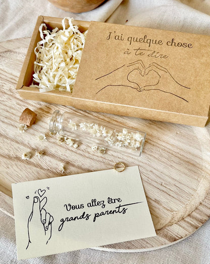 Fiole Messagère – Annonce & Message Personnalisé