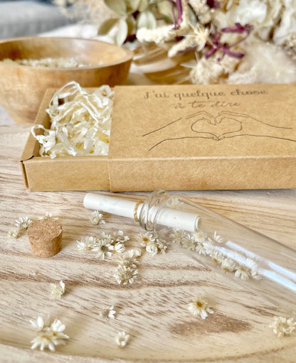 Fiole Messagère – Annonce & Message Personnalisé