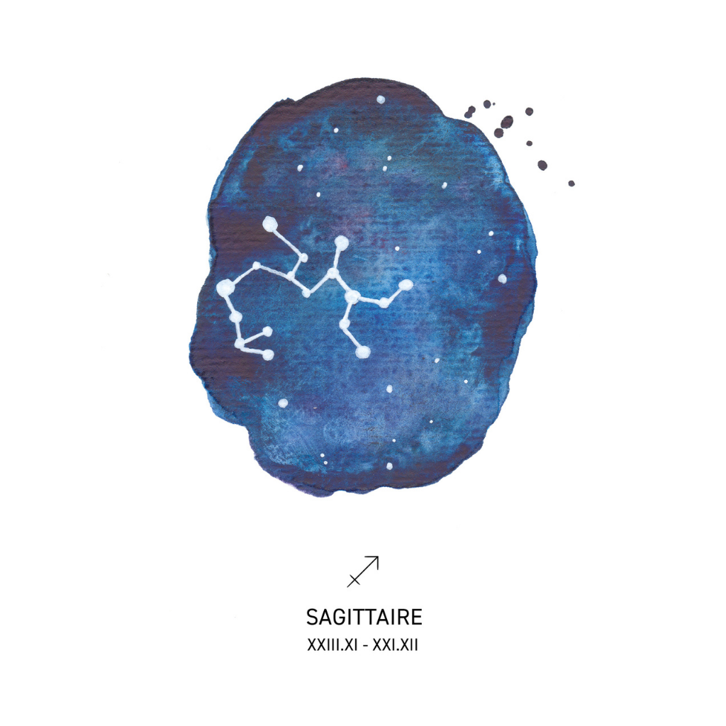 Affiche signe astrologique - SAGITTAIRE