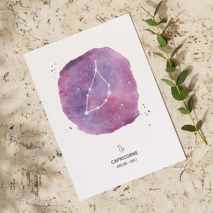 Affiche signe astrologique - CAPRICORNE