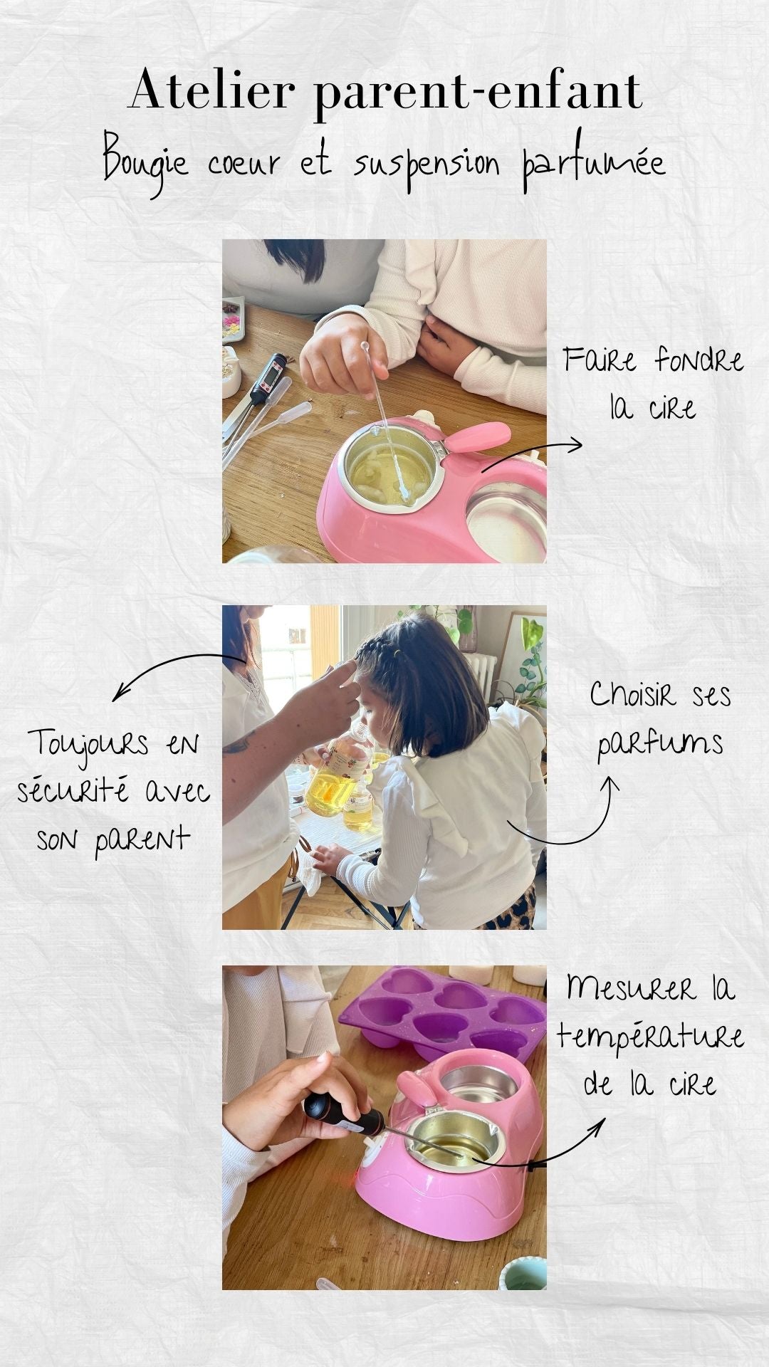 Carte cadeau - Atelier Parent–Enfant Bougies –  Annecy