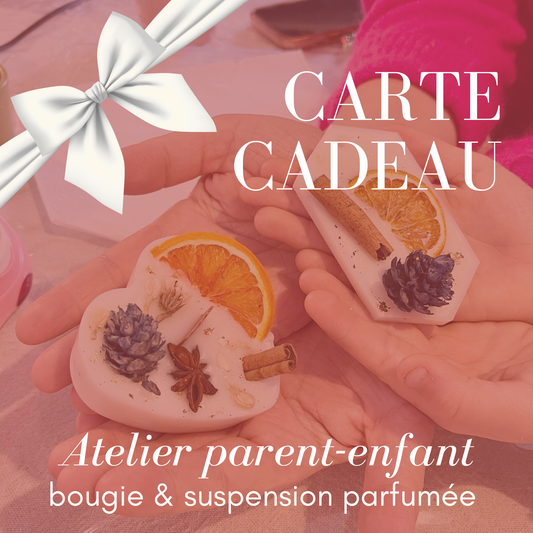 Carte cadeau - Atelier Parent–Enfant Bougies –  Annecy