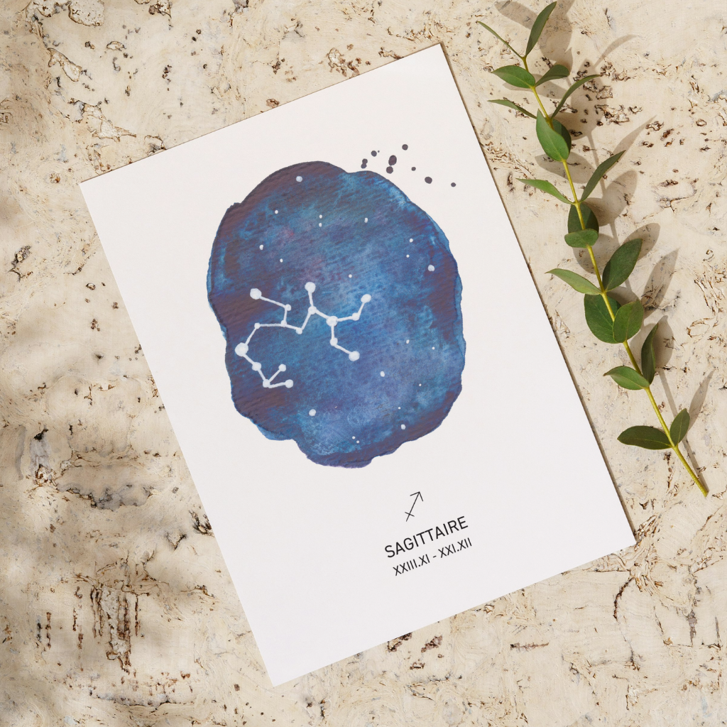 Affiche signe astrologique - SAGITTAIRE