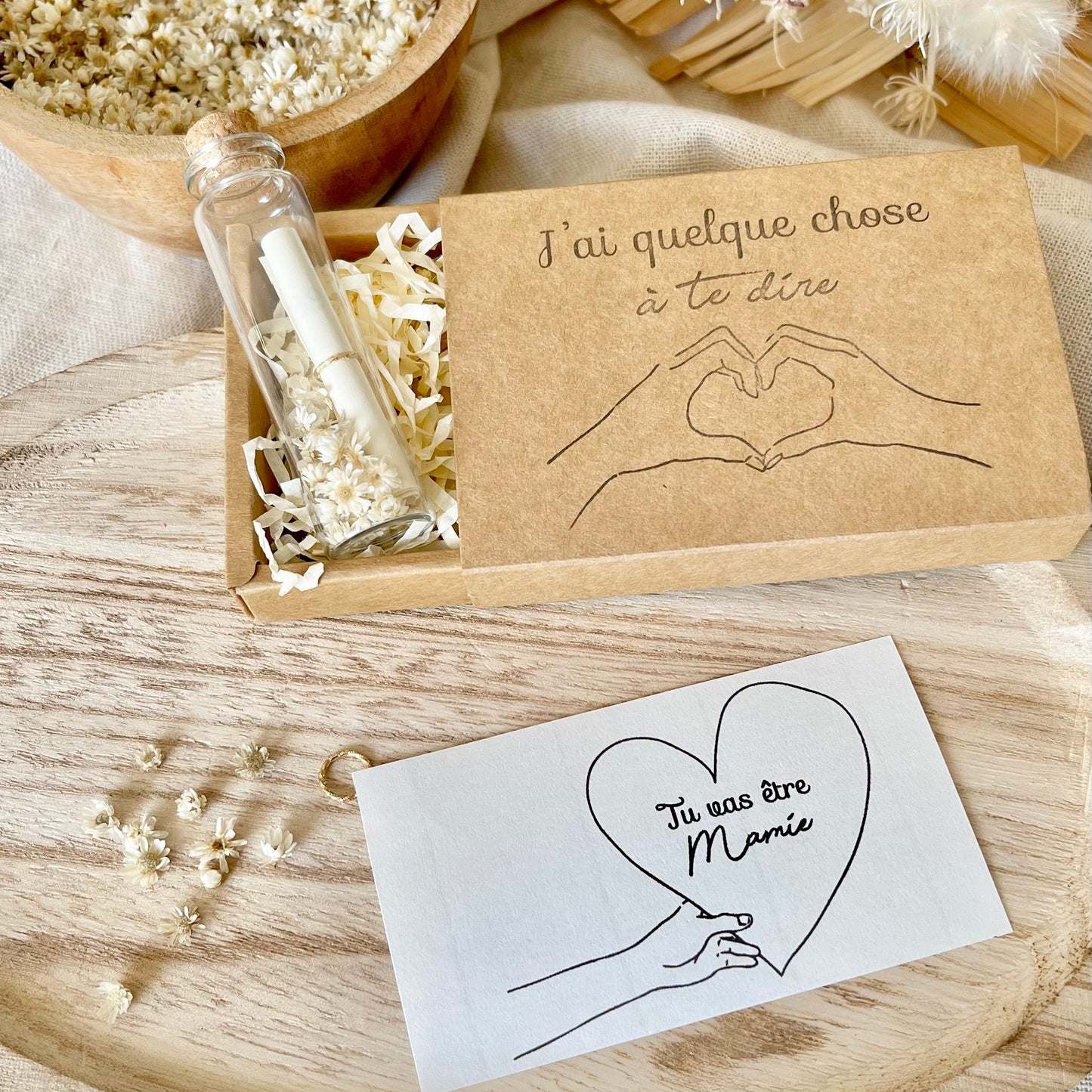 Fiole Messagère – Annonce & Message Personnalisé