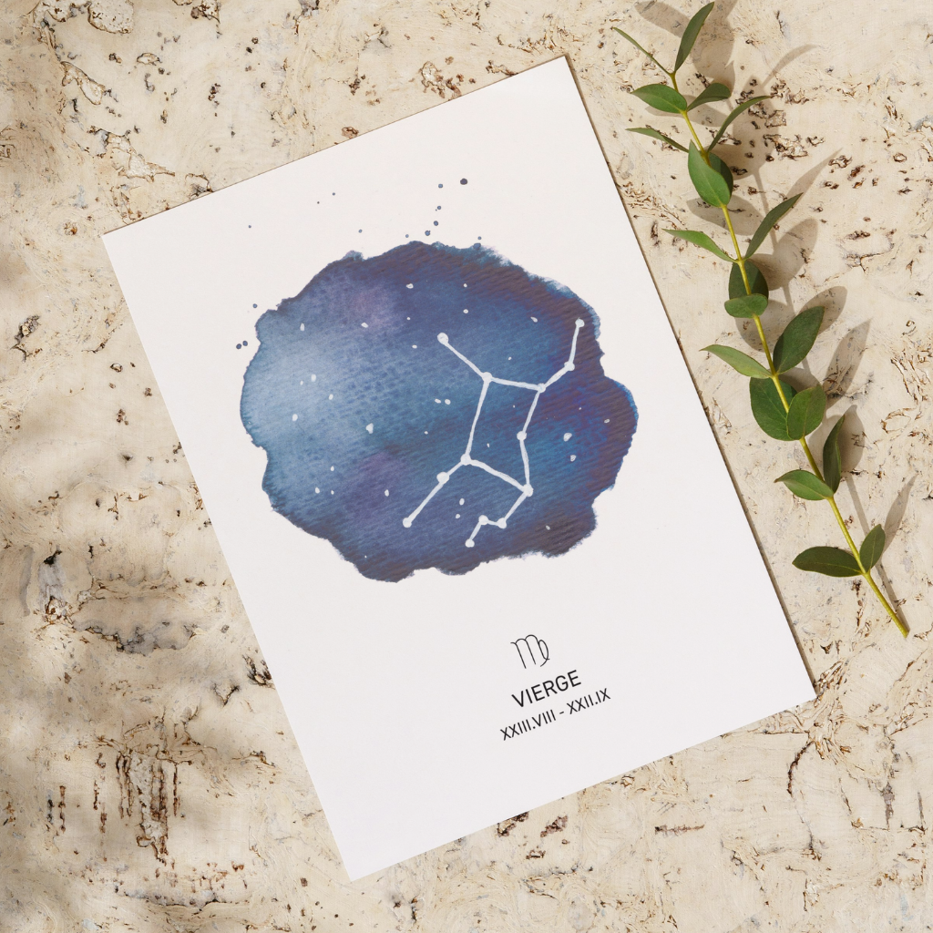 Affiche signe astrologique - Vierge