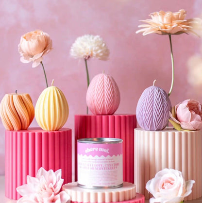 Bougie de Pâques - senteur Madeleine gourmande