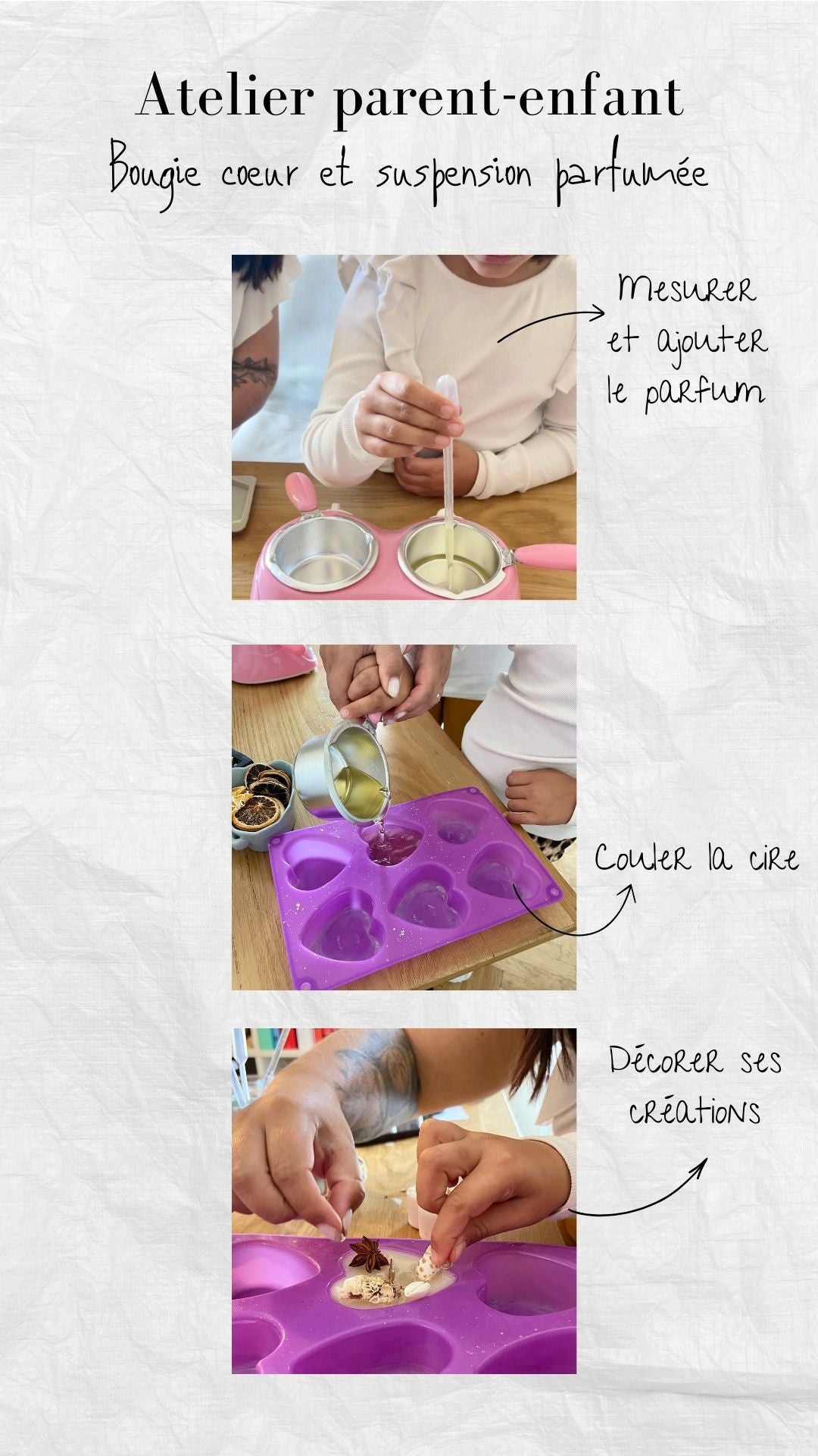 Carte cadeau - Atelier Parent–Enfant Bougies –  Annecy