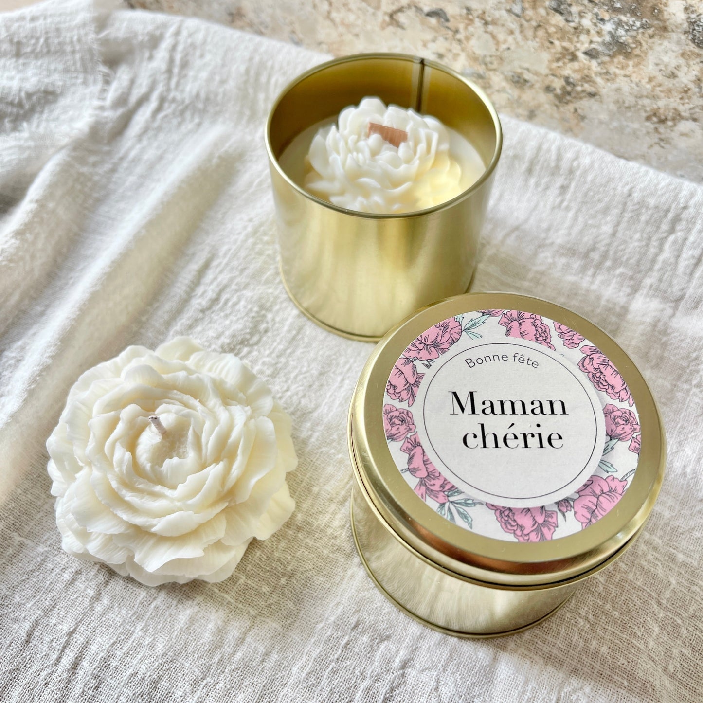 Bougie parfumée Bonne fête Maman chérie