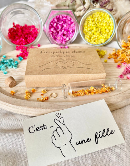 Fiole Messagère – Annonce & Message Personnalisé