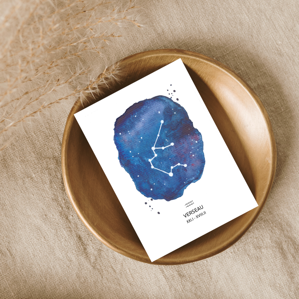 Affiche signe astrologique - VERSEAU