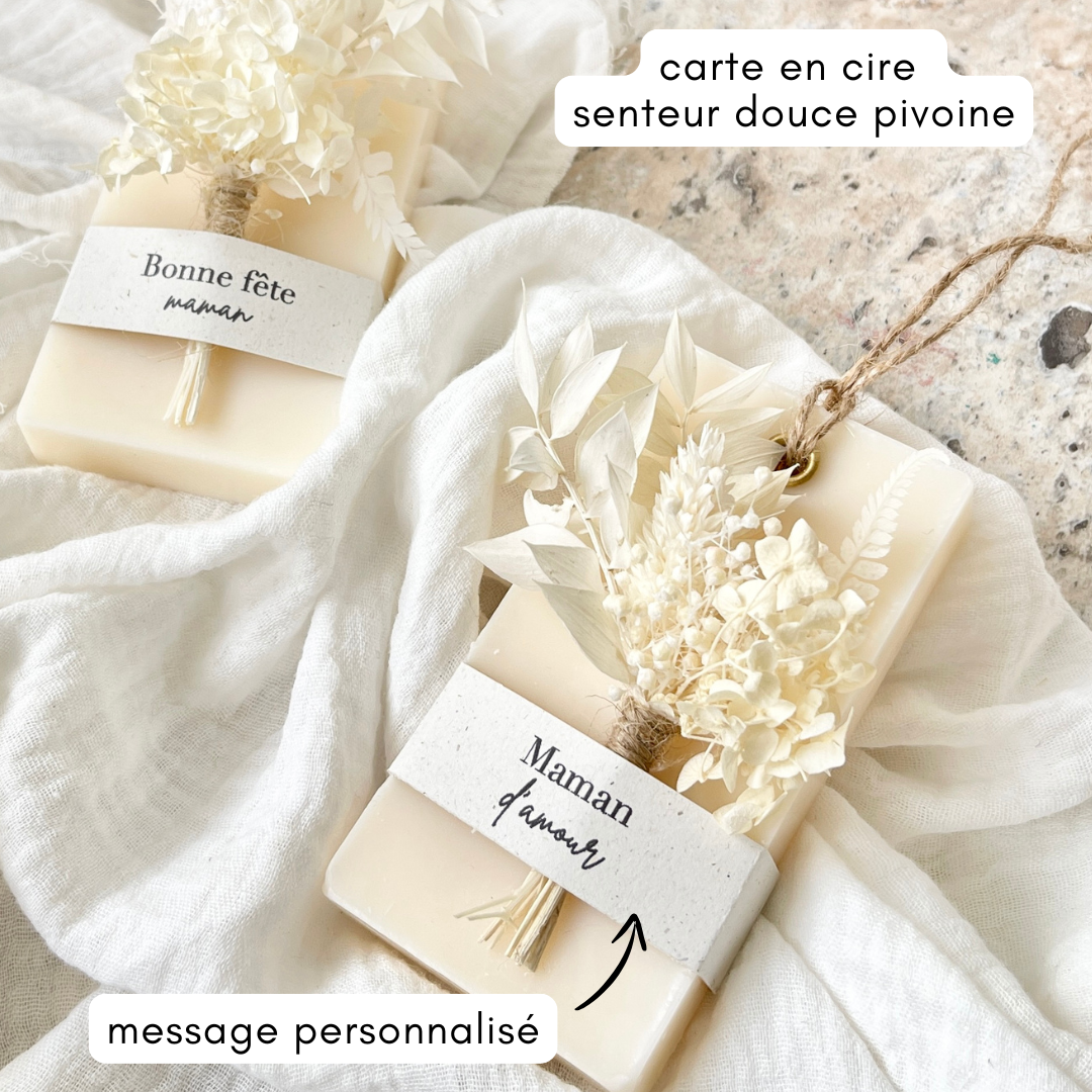 Carte parfumée à message personnalisé
