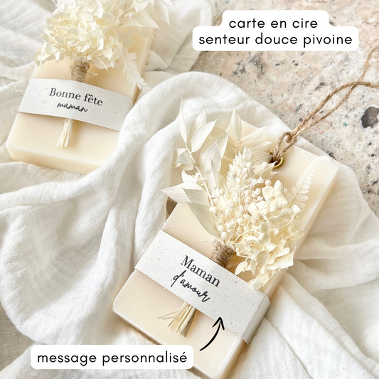 Carte parfumée à message personnalisé