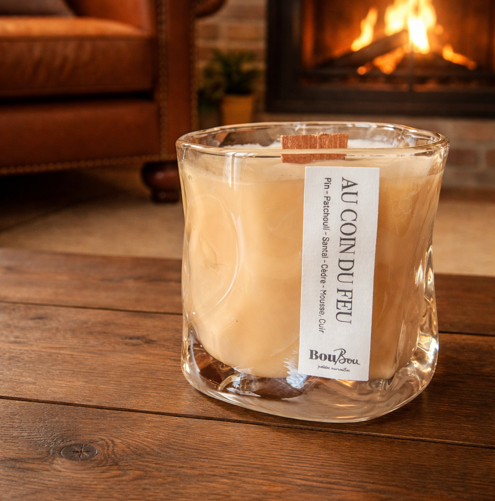 Bougie parfumée "Au coin du feu"