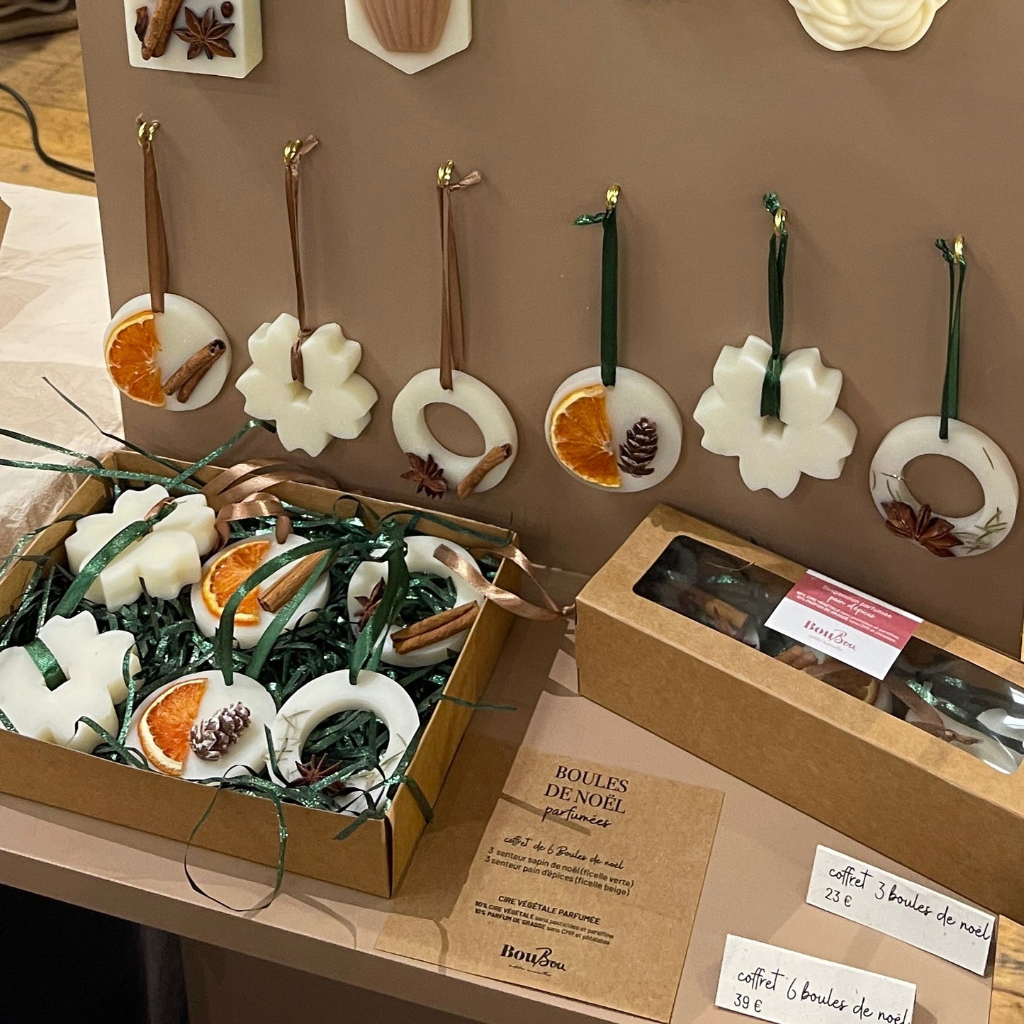 Coffret de 3 suspensions parfumées - senteur pain d’épices