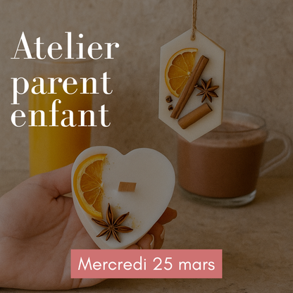 ATELIER BOUGIE PARENT-ENFANT à Annecy - Formule Gourmande - Mercredi 25 mars