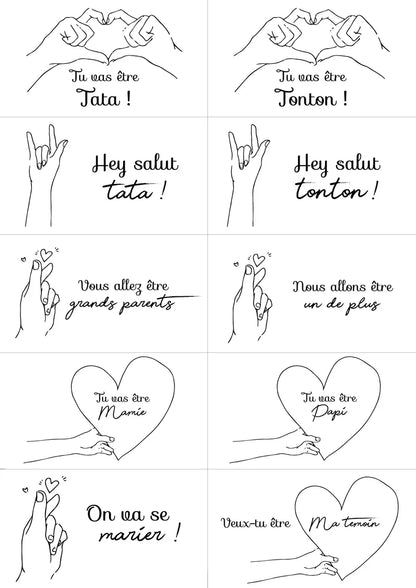 Fiole Messagère – Annonce & Message Personnalisé