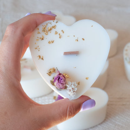 Coffret bougie maman en or