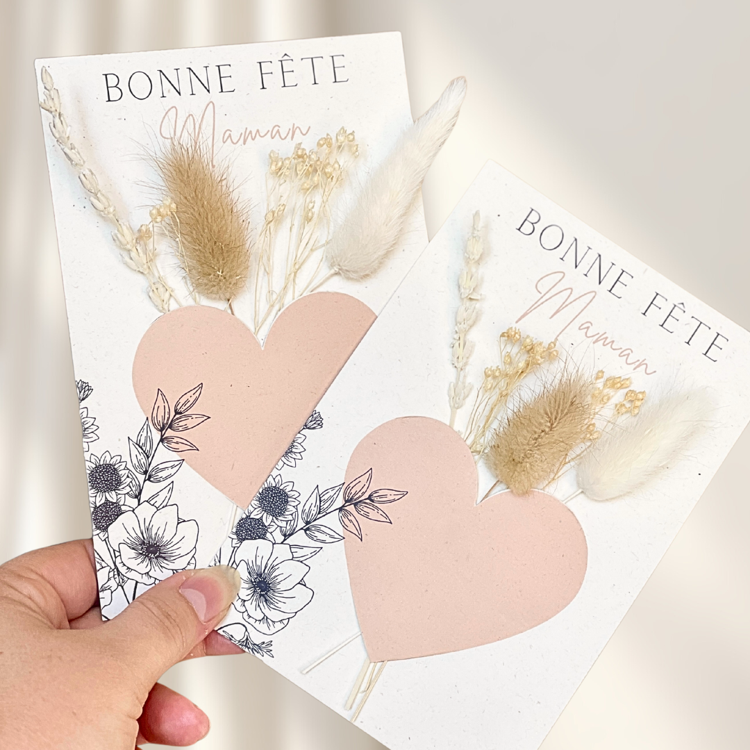Carte fleurie Bonne fête maman