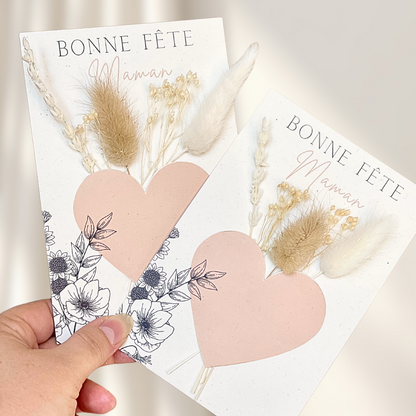 Carte fleurie Bonne fête maman