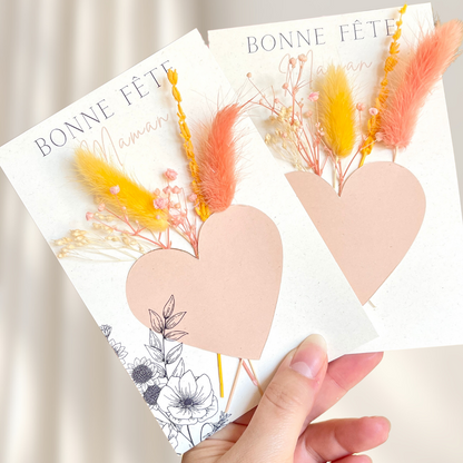 Carte fleurie Bonne fête maman