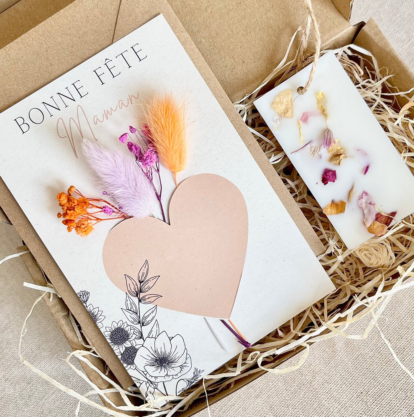 Carte fleurie Bonne fête maman