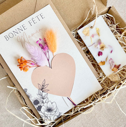 Carte fleurie Bonne fête maman