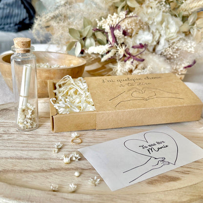 Fiole Messagère – Annonce & Message Personnalisé