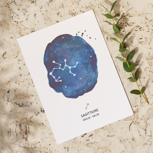 Affiche signe astrologique - SAGITTAIRE