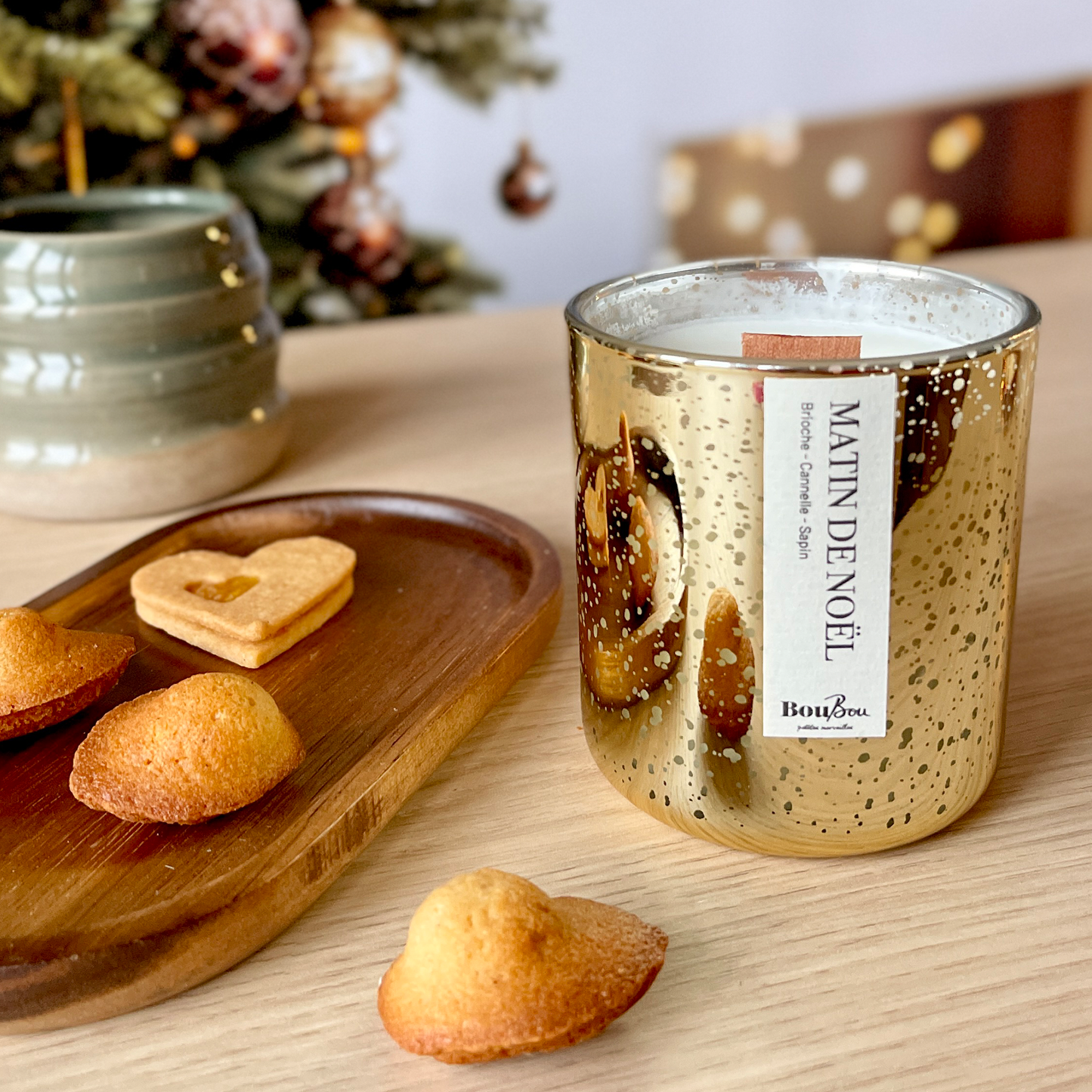 Bougie parfumée "Matin de noël"