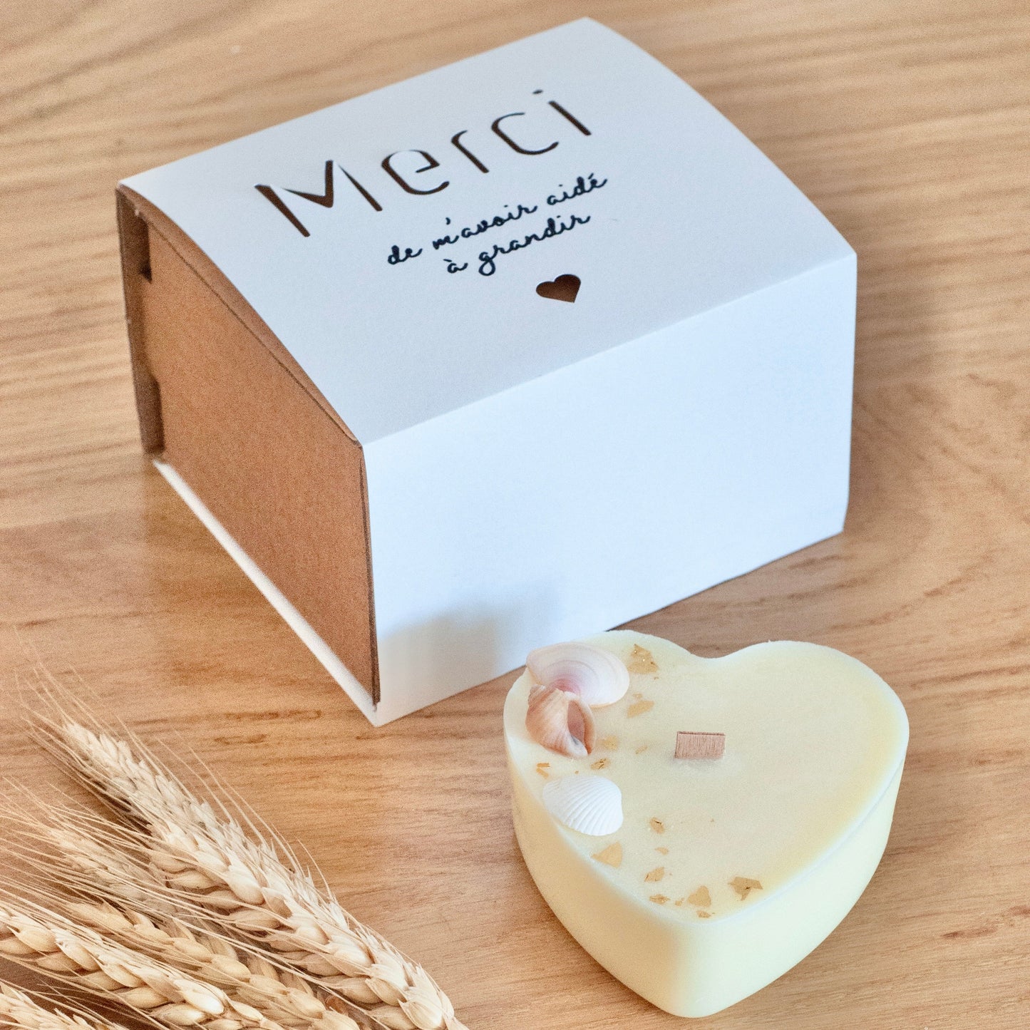 Coffret bougie « merci de m’avoir aidé à grandir »