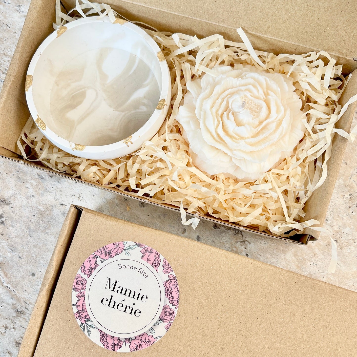 coffret cadeau bougie fête des grands-mères