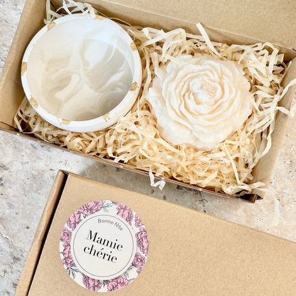 coffret cadeau bougie fête des grands-mères
