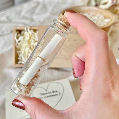 Fiole Messagère – Annonce & Message Personnalisé